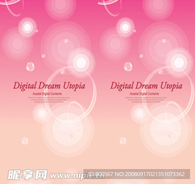 时尚圆形花纹