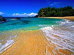 夏威夷可爱岛鲁玛海海滩