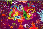 可爱潮流插画矢量素材