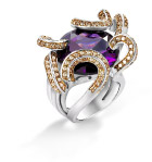 高清珠宝 紫水晶 戒指 (分层)