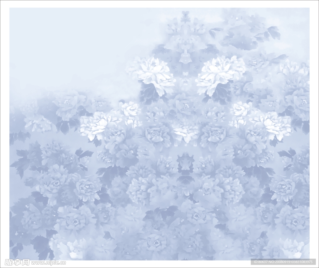 青花底纹