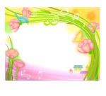 花纹边框 花 草