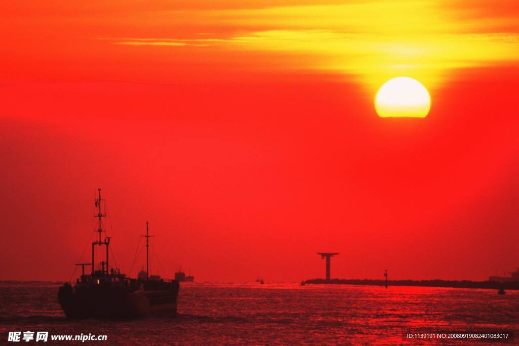 大海夜景