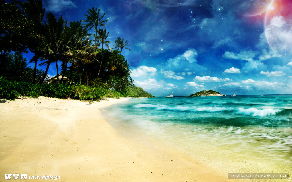 海滩沙滩背景