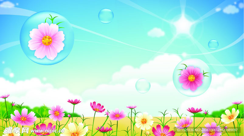 矢量鲜花