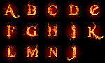 火焰字母