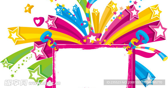 缤纷的公告板EPS