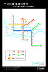 广州地铁线路图(矢量绘制)