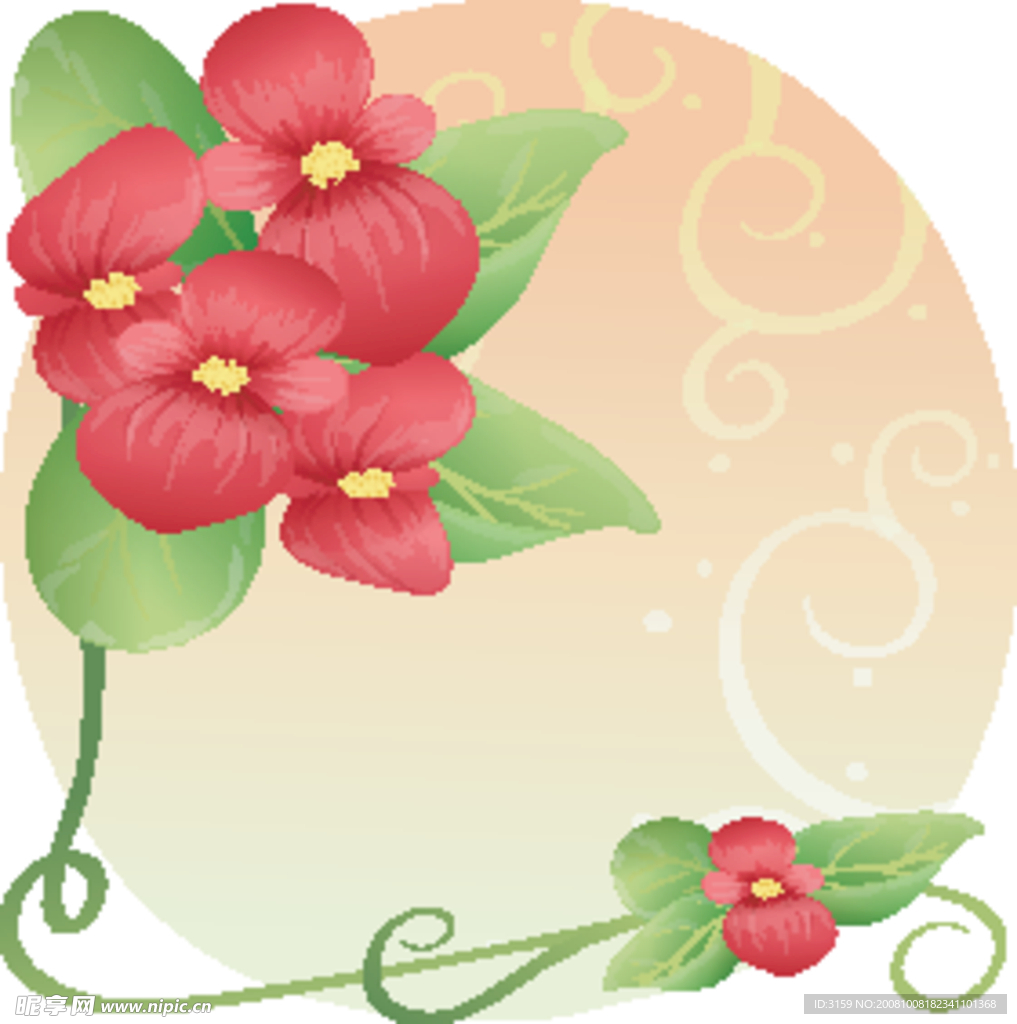 矢量花卉