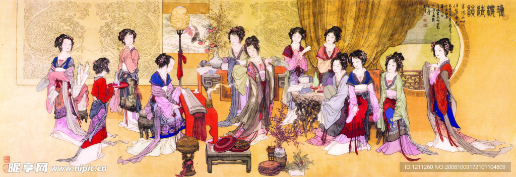 高清侍女图