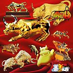 2009新年 牛年 素材