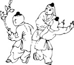 中国民间矢量图库人物