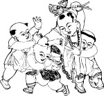 中国民间矢量图库人物