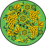 黄金色彩西方花纹纹理素材图片