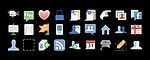 facebook风格图标矢量