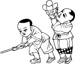 中国民间矢量图库人物