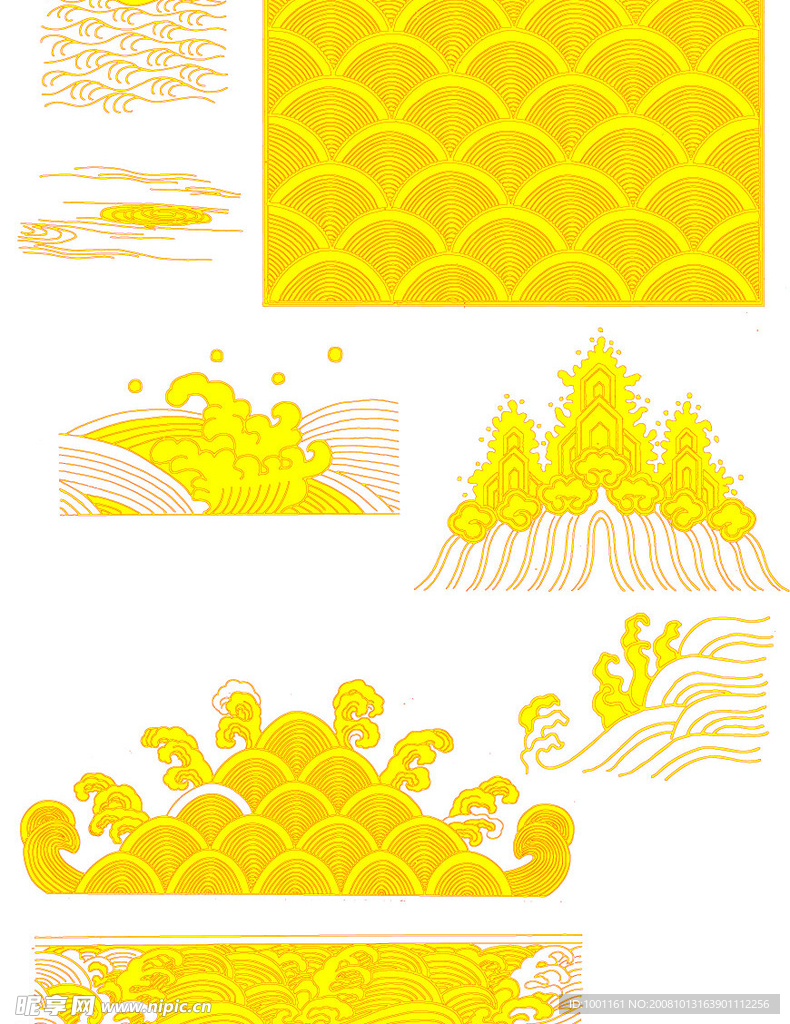 吉祥水纹