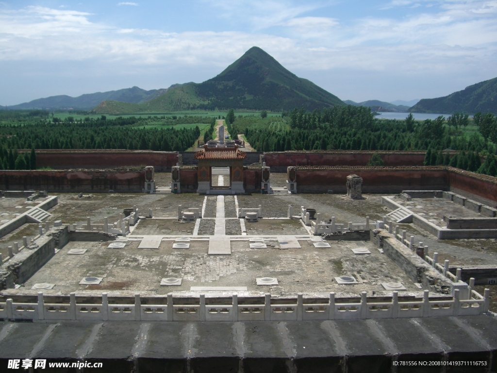 清东陵全景图片