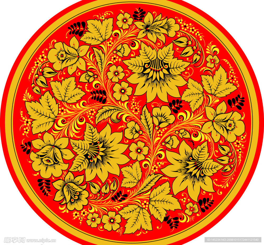 西方花纹纹理素材图片