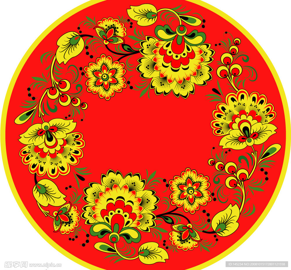 西方花纹纹理素材图片