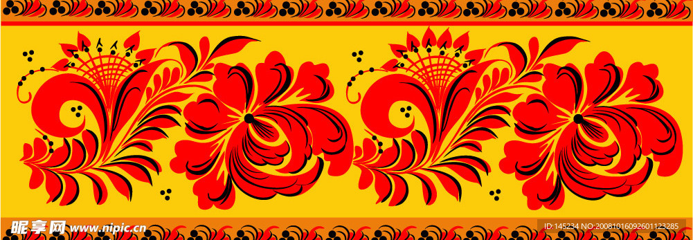 西方花纹纹理素材图片