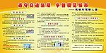 遵守交通法规 争创模范城市板报