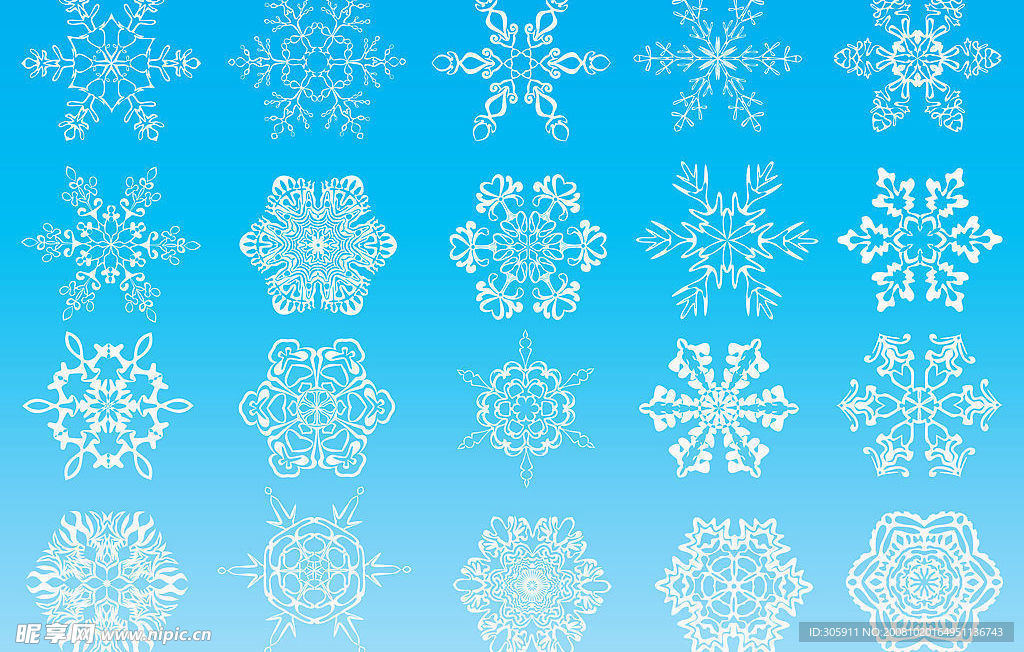雪花小素材
