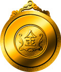金牌(图层是合成的,只有白边扣出)