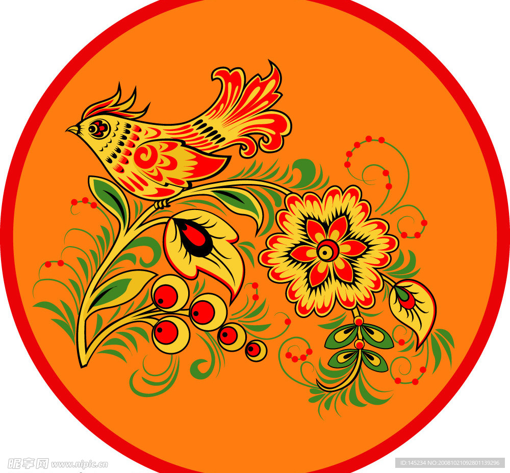 西方花纹纹理素材图片