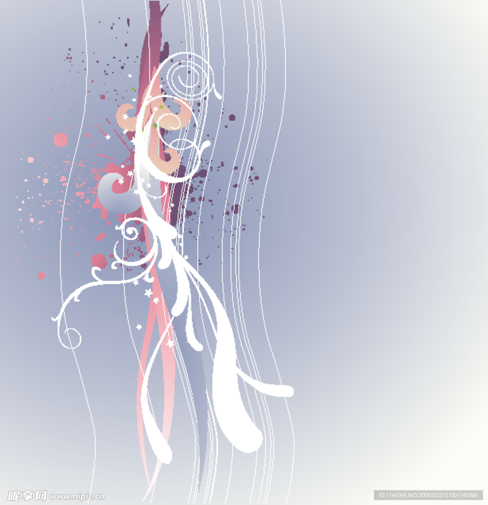 墨迹花纹