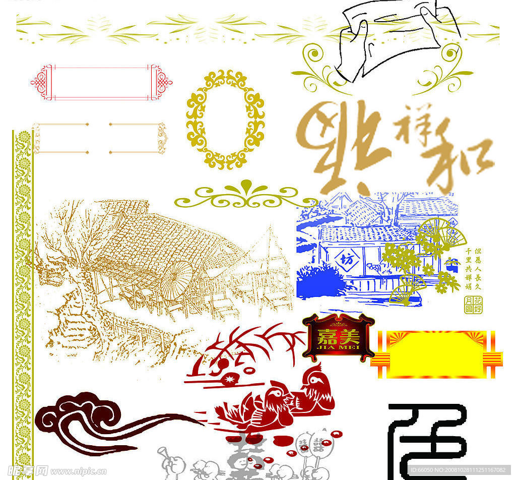 复古 花纹 边框
