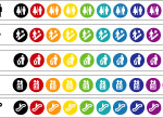 网站实用图标：标示指南图标
