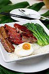 烧鹅腊肉饭