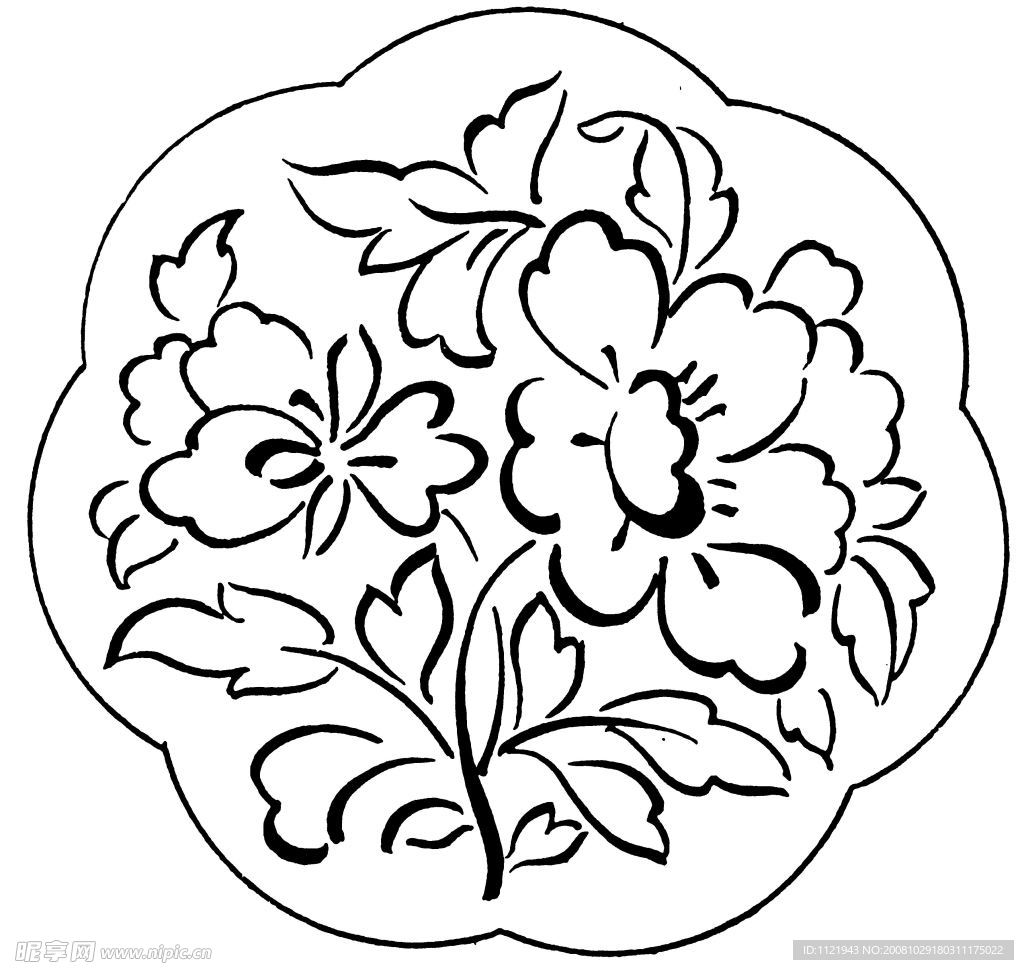 圆形花纹