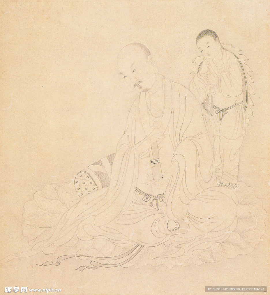 丁云鹏十六罗汉6