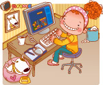 小女孩弹琴