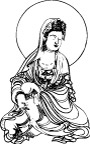 褚黎丽摹观音作矢量图r