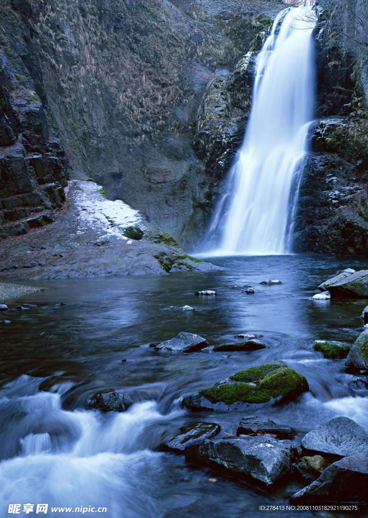 秀丽山水 瀑布美景 山涧溪流