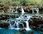 秀丽山水 瀑布美景 山涧溪流