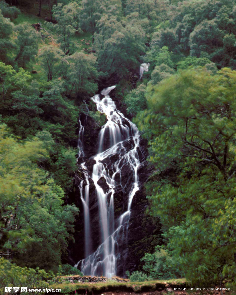 秀丽山水 瀑布美景 山涧溪流