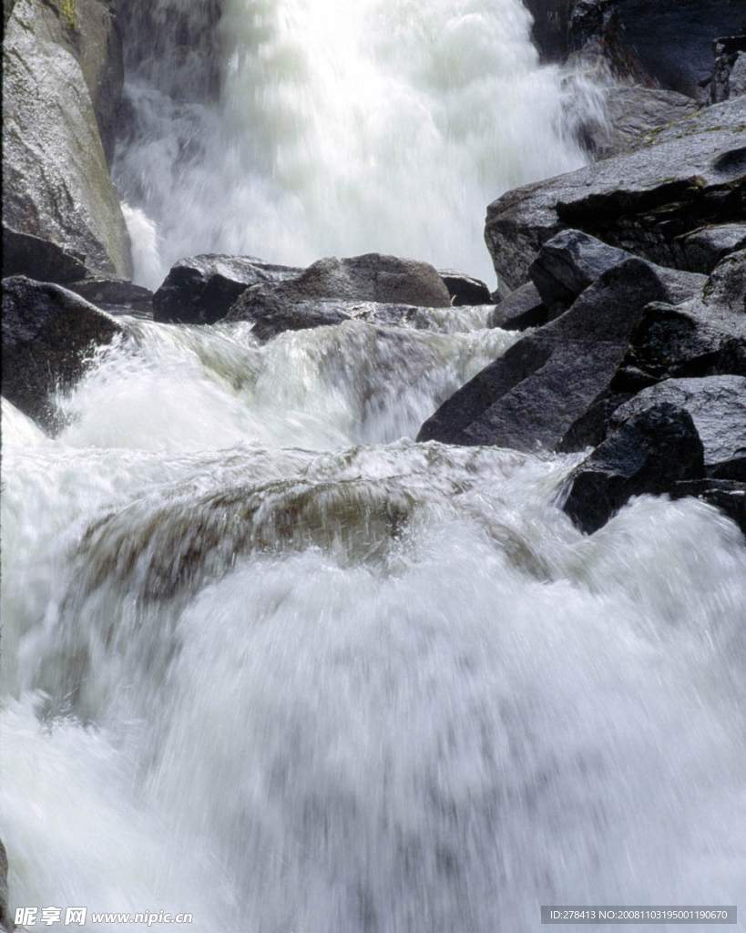 秀丽山水 瀑布美景 山涧溪流