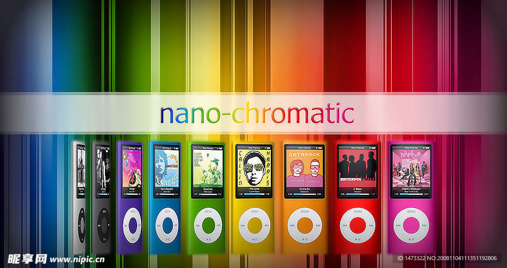 IPOD NANO壁纸PSD