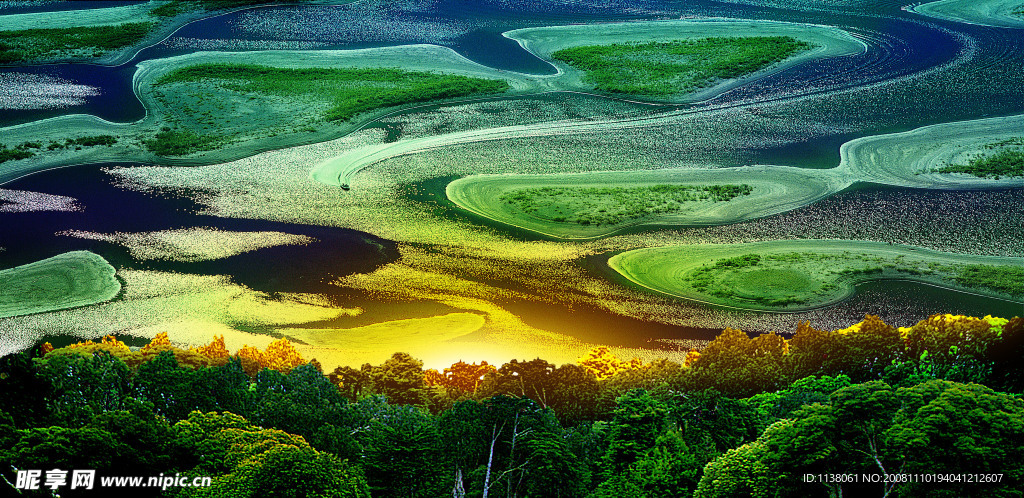 油画般风景