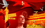 国庆北京天安门中央华表