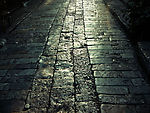 丽江古城石板路