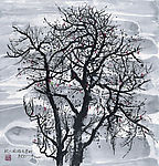 吴冠中 国画《枣树》