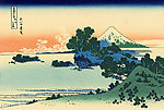 冨岳三十六景18 相州七里浜