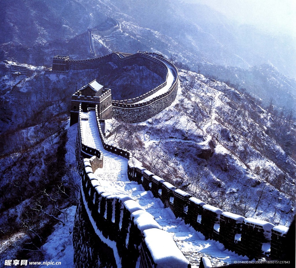 金山岭长城雪景