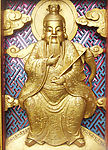 木雕镀金佛像