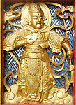 木雕镀金佛像